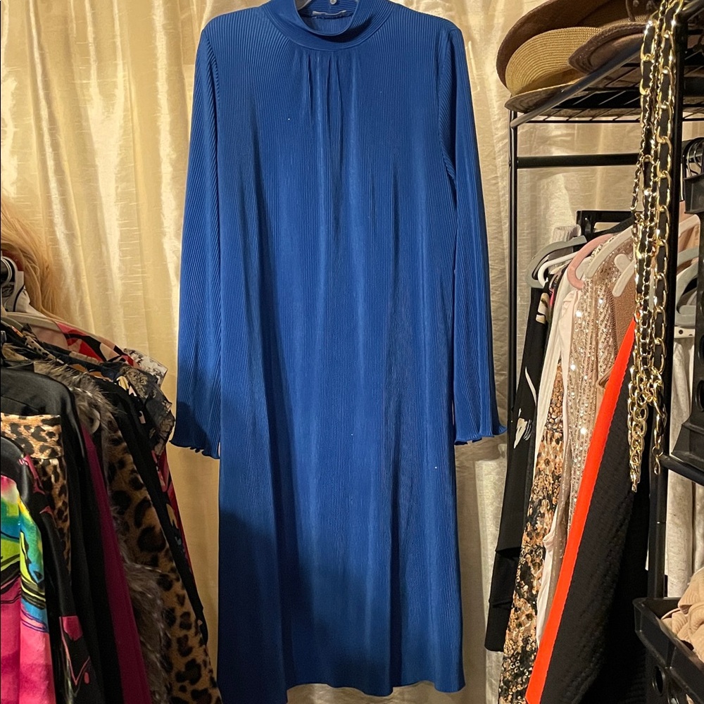 Zara Royal Blue Long Sleeve Dress